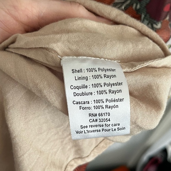 Hemant & Nandita Boho Floral Birds Tiered Zeri Midi Dress Terracotta Brown 8 - Picture 8 of 10